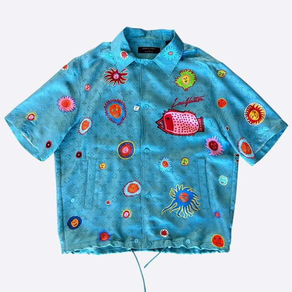 Louis Vuitton Yayoi Kusama Faces Monogram Silk Shirt